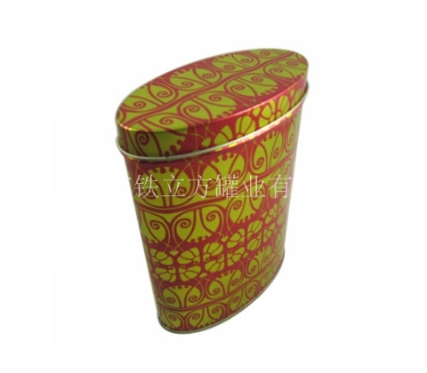 金色图案椭圆盒